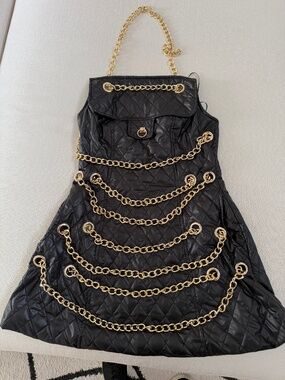 Black and Gold Unique dress